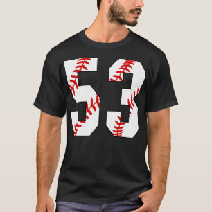 Baseball Number 53 53 Baseball  Jersey Favorite Pl T-Shirt