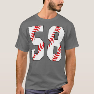 Baseball Number 58 58 Baseball  Jersey Favorite Pl T-Shirt