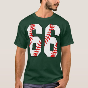 Baseball Number 66 66 Baseball Jersey Favorite Pl T-Shirt