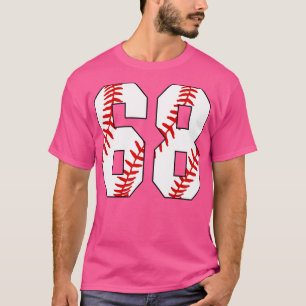 Baseball Number 68 68 Baseball Jersey Favorite Pl T-Shirt
