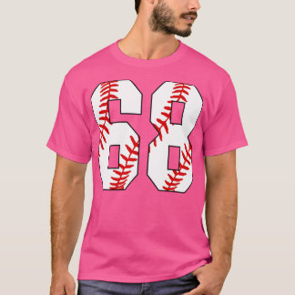 Baseball Number 68 68 Baseball Jersey Favorite Pl T-Shirt