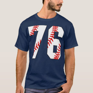 Baseball Number 76 76 Baseball  Jersey Favorite Pl T-Shirt