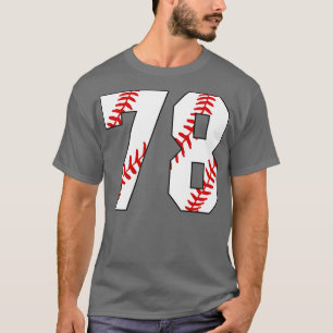 Baseball Number 78 78 Baseball  Jersey Favorite Pl T-Shirt