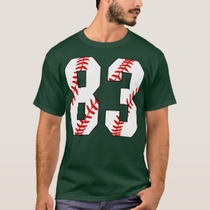 Baseball Number 83 83 Baseball  Jersey Favorite Pl T-Shirt