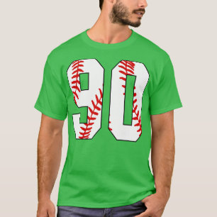 Baseball Number 90 90 Baseball Jersey Favorite Pl T-Shirt