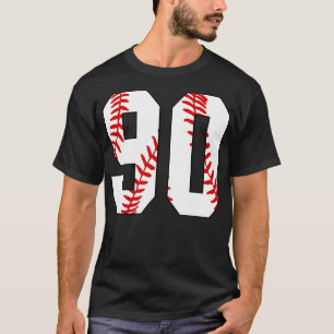 Baseball Number 90 90 Baseball  Jersey Favorite Pl T-Shirt