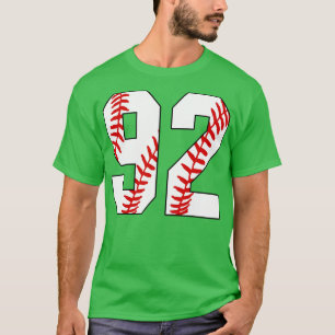 Baseball Number 92 92 Baseball  Jersey Favorite Pl T-Shirt