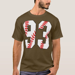 Baseball Number 93 93 Baseball Jersey Favorite Pl T-Shirt