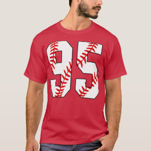 Baseball Number 95 95 Baseball  Jersey Favorite Pl T-Shirt