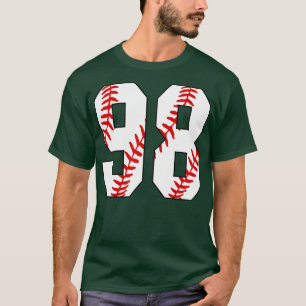 Baseball Number 98 98 Baseball  Jersey Favorite Pl T-Shirt