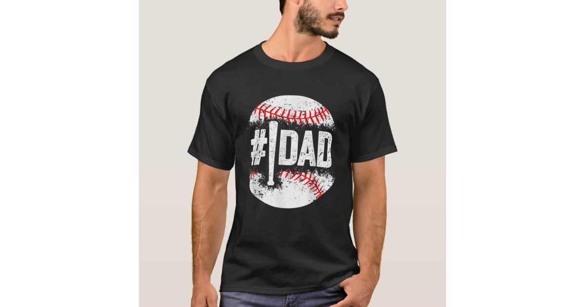 Baseball Number One Daddy Son Father's Day Shirt