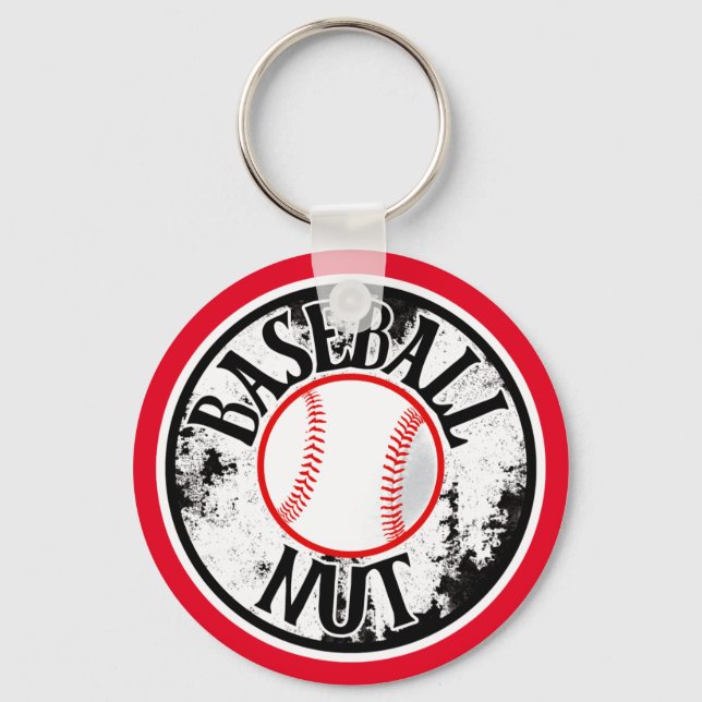 Baseball nut  keychain (Front)