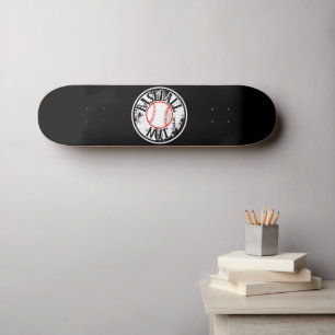 Baseball nut skateboard