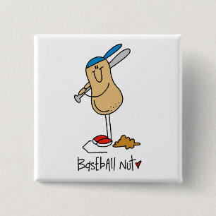 Baseball Nut T-shirts and Gifts Pinback Button