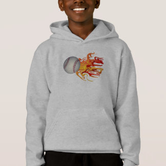 Baseball on Fire Hoodie