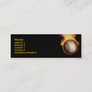 Baseball On Fire Profile Card