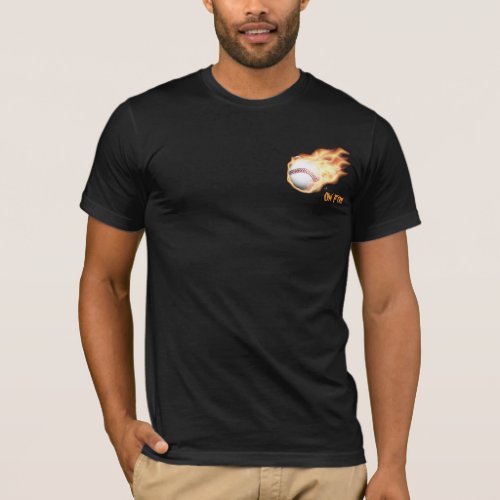 Baseball on Fire Shirt