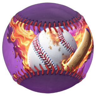 Baseball on Fire. Softball