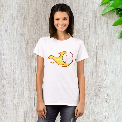 Baseball On Fire T_Shirt