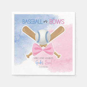 Baseball or bows Paper Napkins