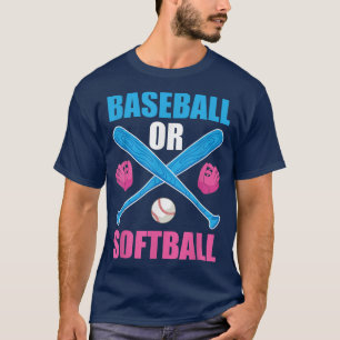 Baseball Or Softball Pregnancy Announcement Gender T-Shirt
