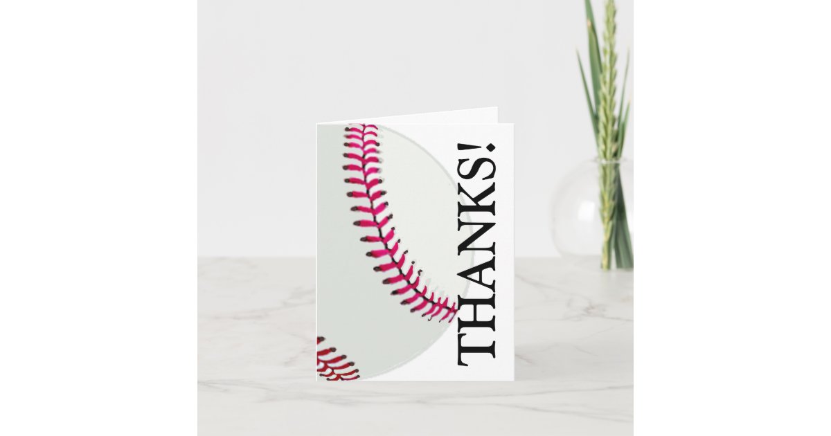 Baseball or Softball Thank You | Zazzle