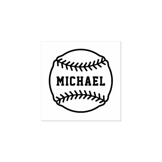 Custom School or Sports Team Name Rubber Stamp perfect for hand stamps! 