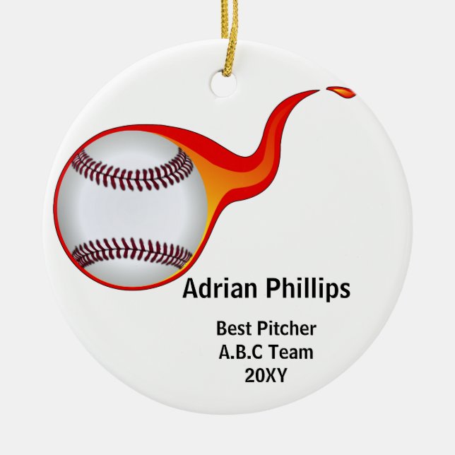 baseball ornament (Front)