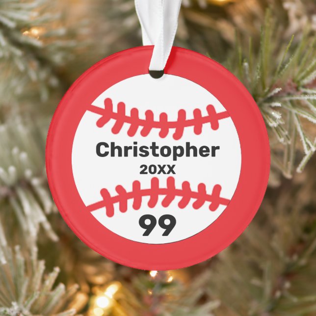 Baseball Ornament (Tree)