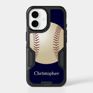 Baseball Otterbox Personalized Name iPhone 17 Case
