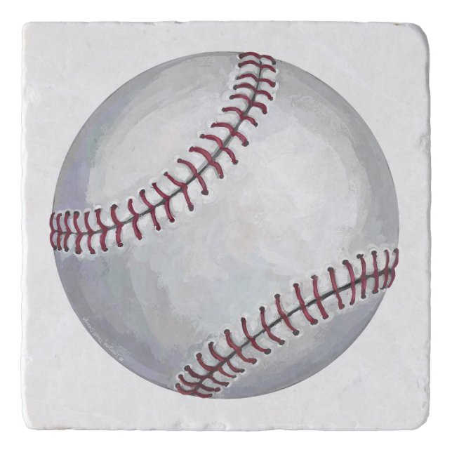 Baseball painting trivet (Front)