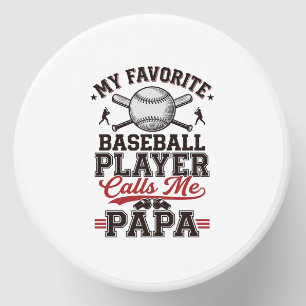 Baseball Papa Vintage Engraving Vector Design_1 Mini Candle Favors