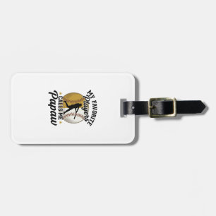 Baseball Papaw Favorite Players Vintage Shirt Desi Luggage Tag