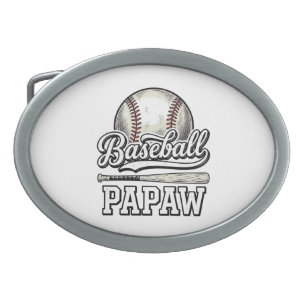 Baseball Papaw Vintage Engraving Shirt Design_1 Belt Buckle