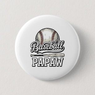 Baseball Papaw Vintage Engraving Shirt Design_1 Button