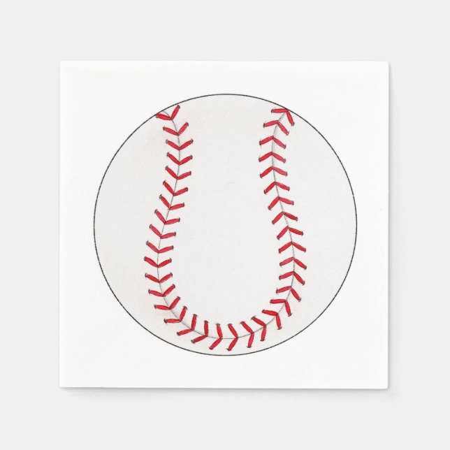 Baseball Paper Napkins (Front)