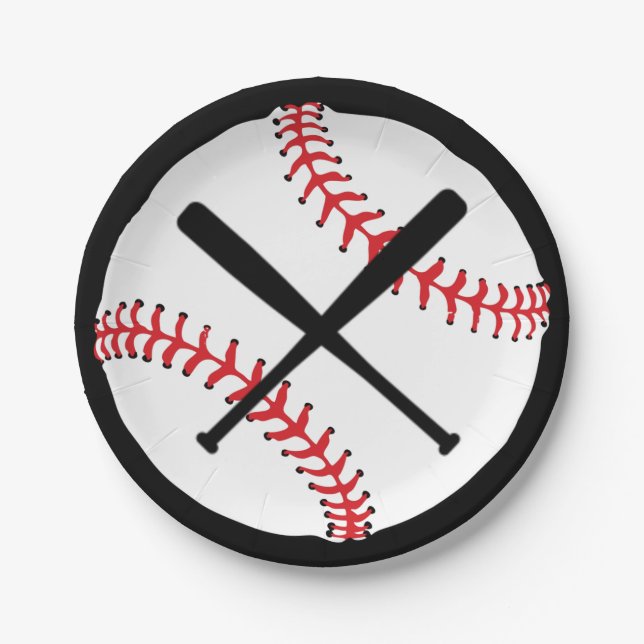 Baseball Paper Plates (Front)