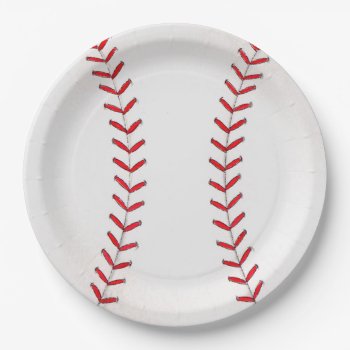 Baseball Paper Plates by marainey1 at Zazzle