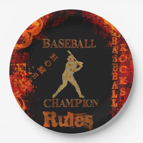 Baseball   paper plates