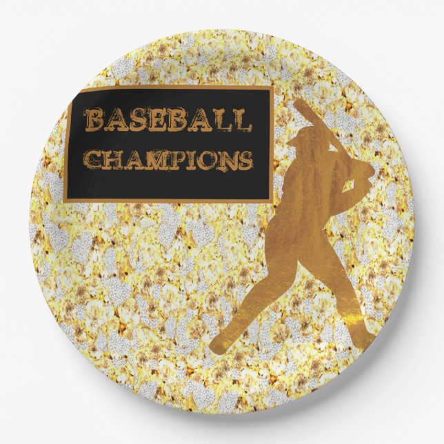 Baseball Paper Plates (Front)