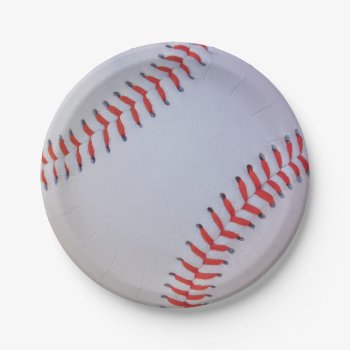 Baseball Paper Plates by Baseball_Designs at Zazzle