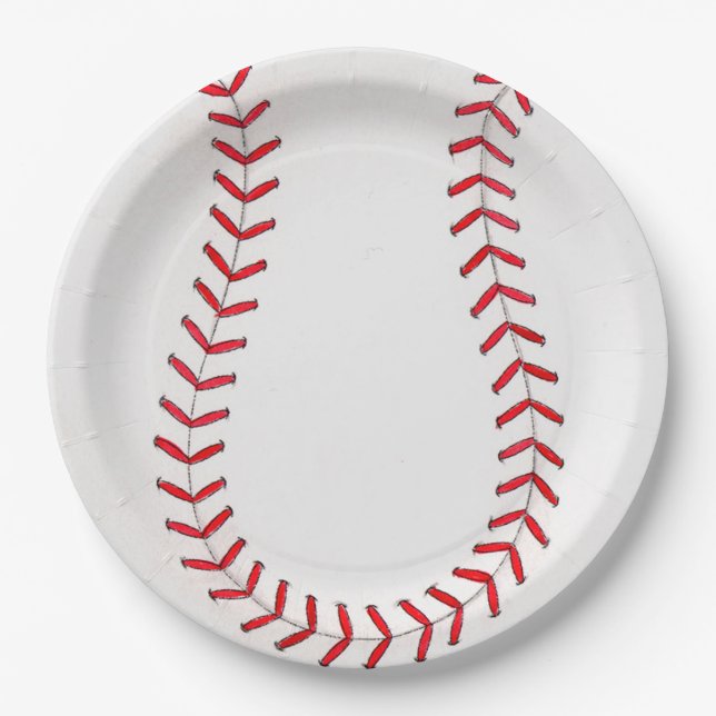 Baseball Paper Plates (Front)
