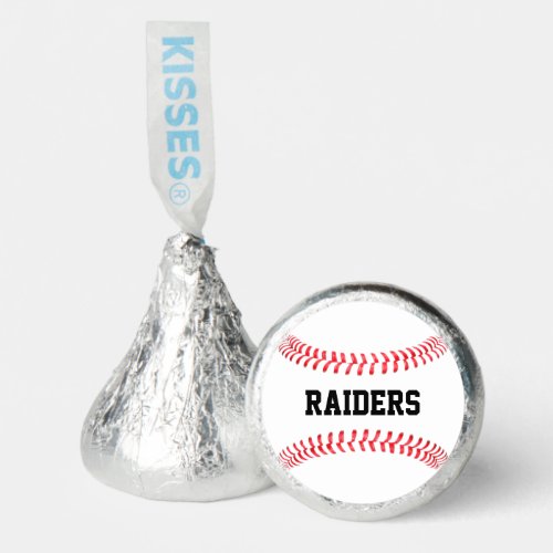 Baseball Party Custom Baseball Team Name or Text Hersheys Kisses