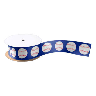 Baseball Party Custom Color Satin Ribbon