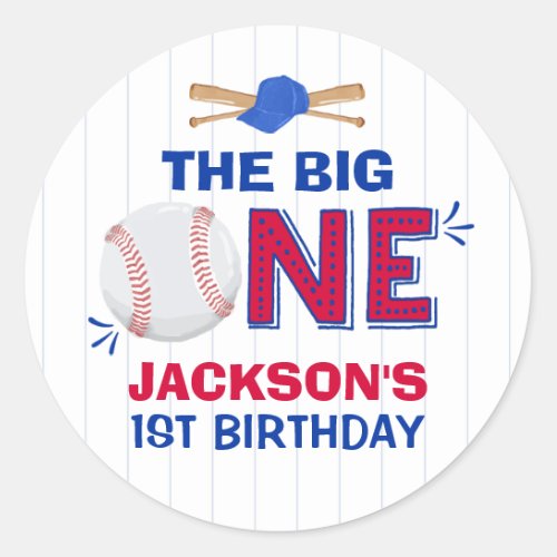 Baseball Party Favor Tag Baseball Sticker Seal