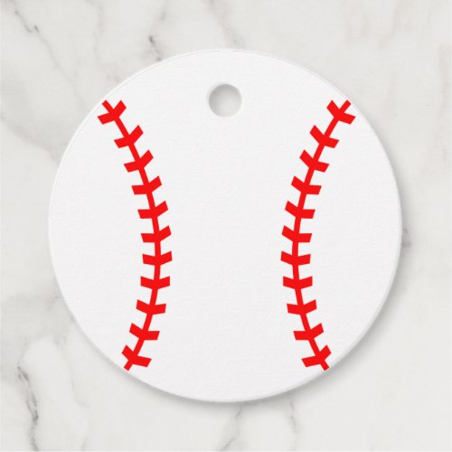 Baseball Party Favor Tag Birthday Tag