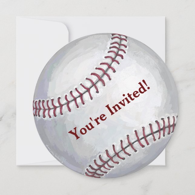 Baseball Party Invitation (Front)