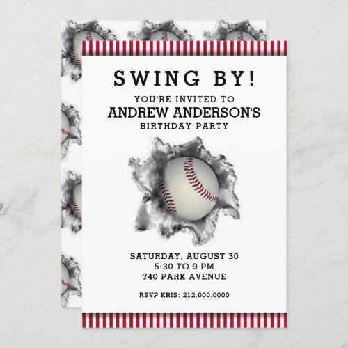 Baseball Party Invitation