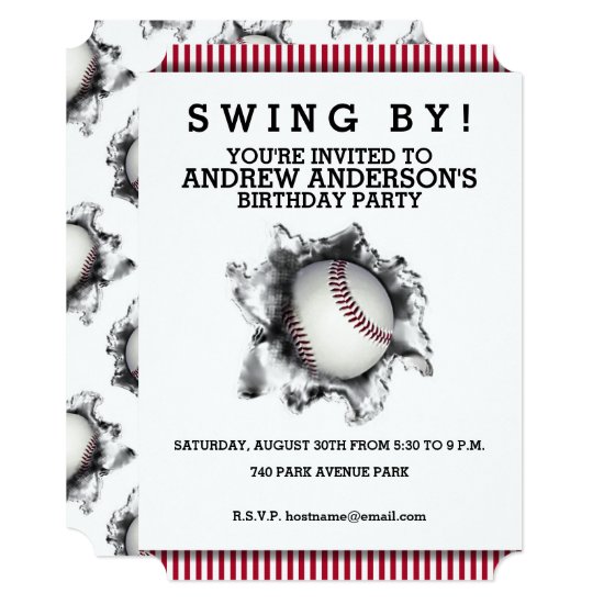 Baseball Party Invitation