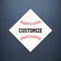 Baseball Party or Team Banquet Custom Text Sports